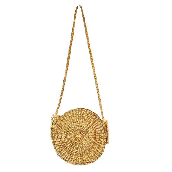 FAITHFULL THE BRAND Shelby Crossbody Woven Bag In Natural Color - Picture 4 of 8